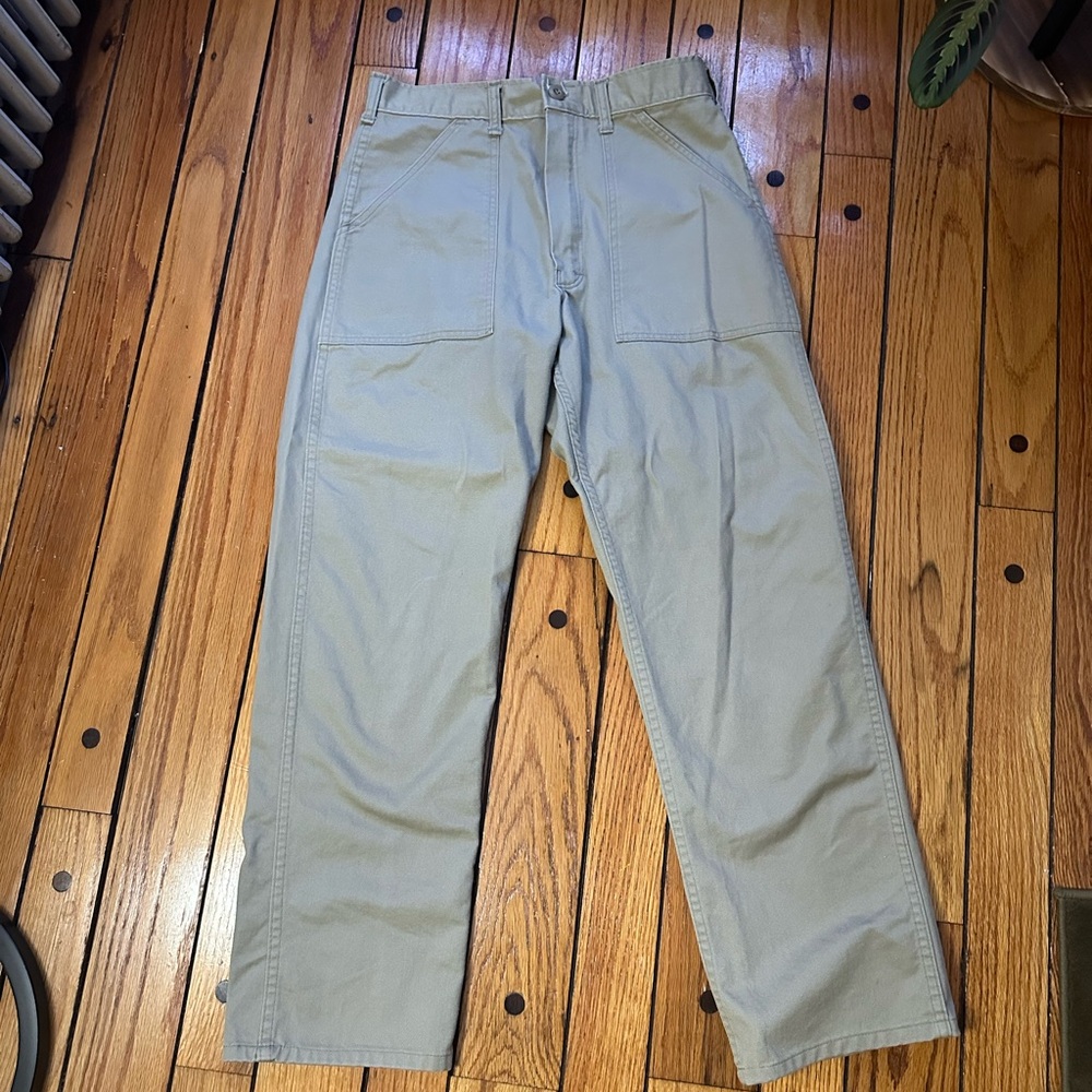Men's Beige Fatigue Pants